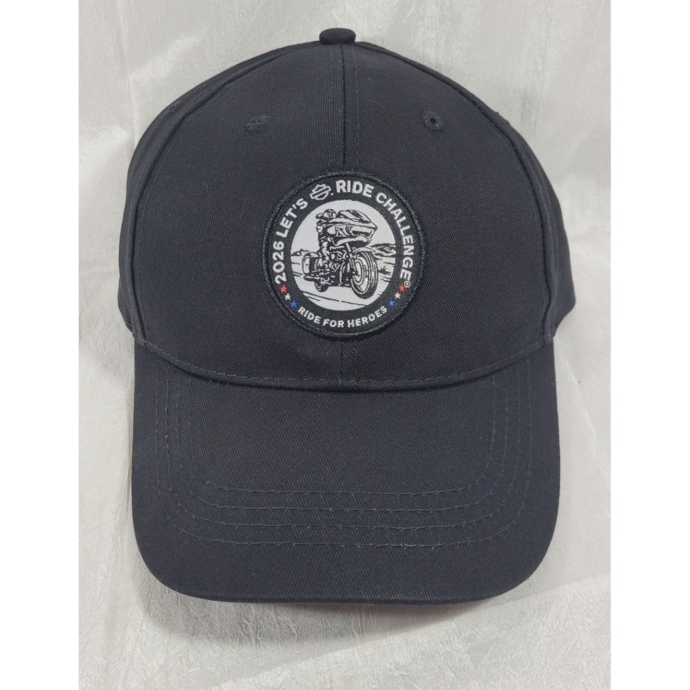 Harley Davidson 2026 Let's Ride Challenge‎ HOG Ride for Heroes Hat - Black - OS